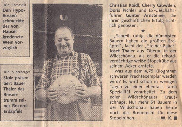 Kurier Artikel 1990