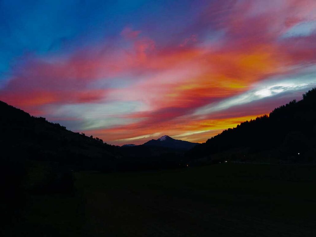 Sonnenuntergang-Wildschönau-Hohe-Salve